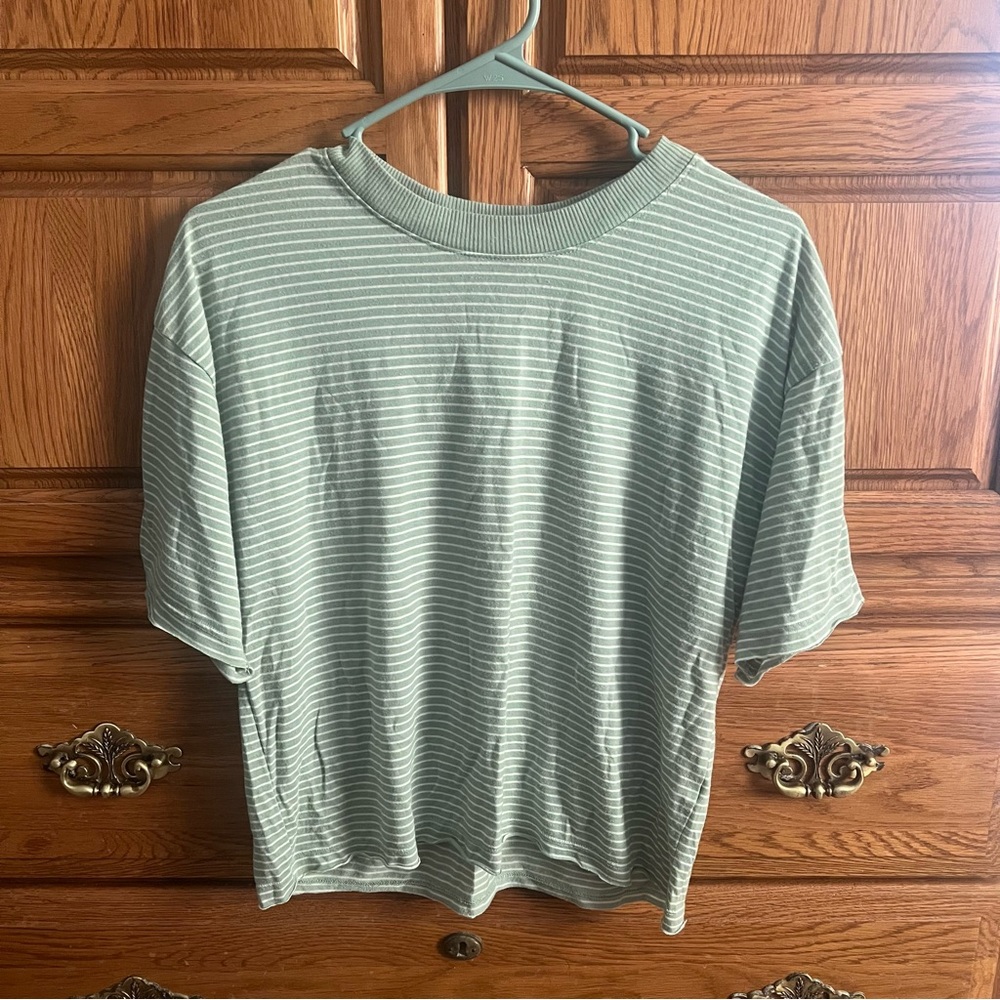 Forever 21 Mint Striped Top